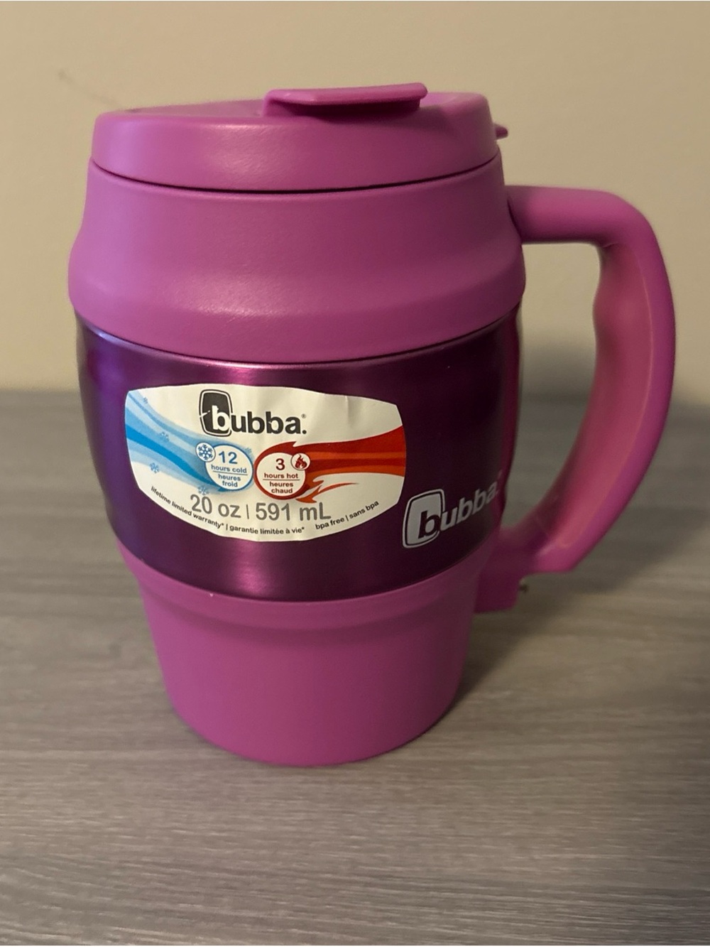 Bubba 20 oz Insulated Travel Mug - Bright Magenta